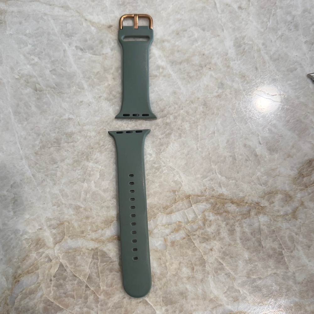 Olive Green Silicone Apple Watch Band
